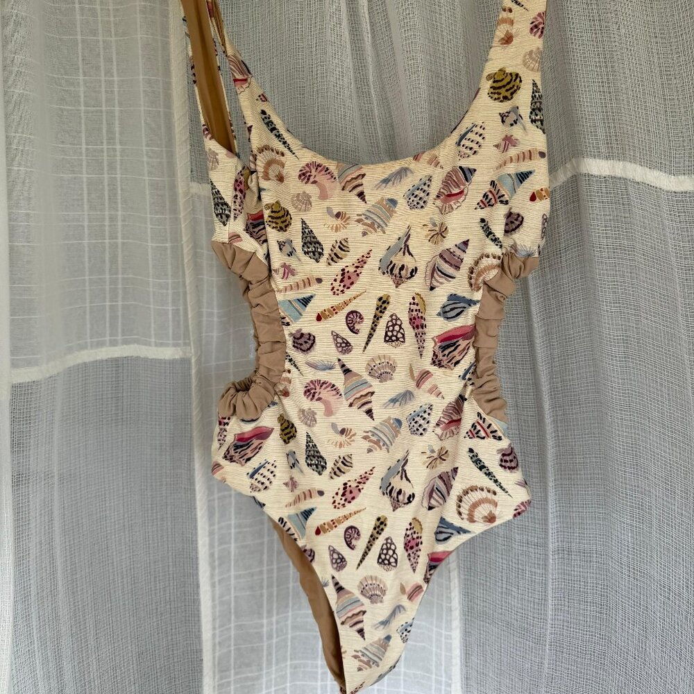 MARYSIA SWIM Seashell Print One-Piece Swimsuit Size Small
